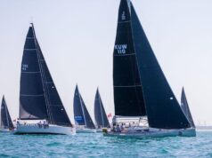 Яхта Ivana and Aleks в челото на ветроходната регата Aramex Dubai to Muscat