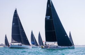 Яхта Ivana and Aleks в челото на ветроходната регата Aramex Dubai to Muscat